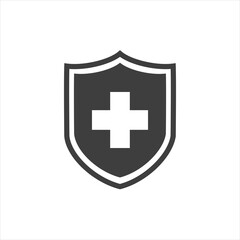 shield icon on a white background. EPS10