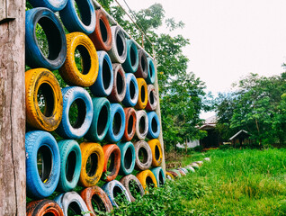 Rubber for climbing for children to practice climbing