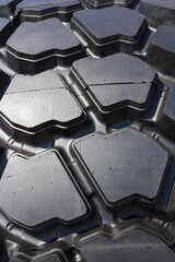 Close-up picture of car tire protector