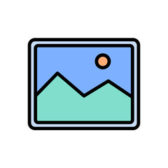 image - photo icon vector design template