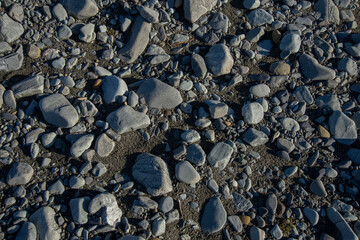 rock pattern in the shore