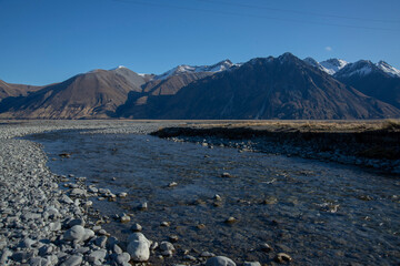 Lake Tekapo shore landscape scene