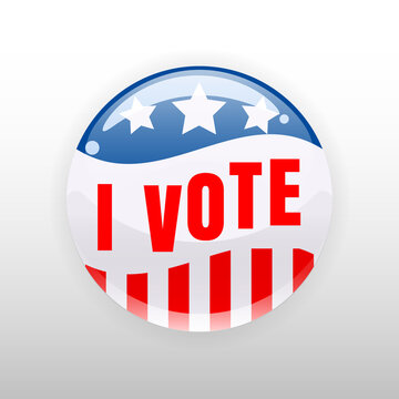 I Vote United States of America button election, badge