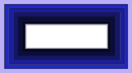 More Than One Rectangle Frames In Blue Shades. For Wall Art, Quote design, Decor backgrounds,Greetings Cards, Banners & Flyers