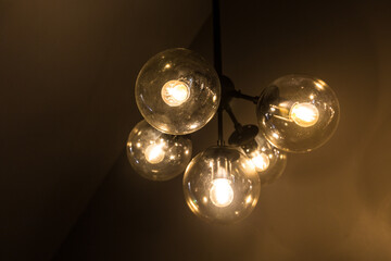 Obraz premium Old style lighting industrial big bulbs