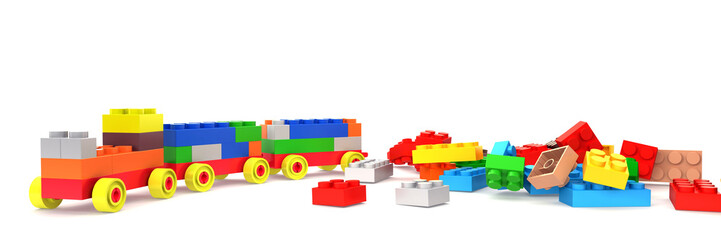 Plastic building blocks