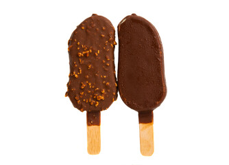ice cream on a stick isolated