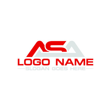Initial ASA Text Monogram Logo design