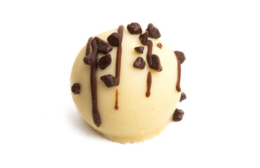 Fototapeta premium chocolate truffles isolated