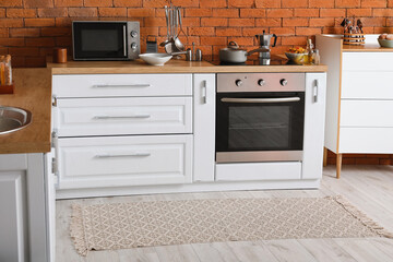 Stylish interior of modern kitchen