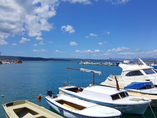 Fototapeta premium boats in the harbor in croatia