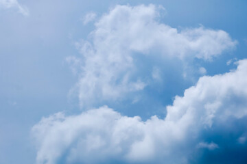soft focus cloud and blue sky in the shiny day
