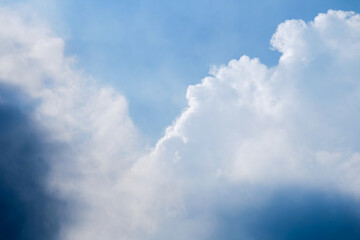 soft focus cloud and blue sky in the shiny day
