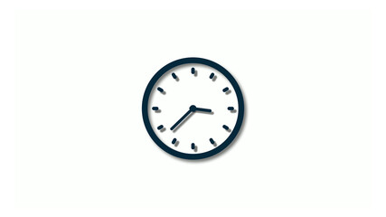 New aqua dark 3d clock icons,clock animation,2 hours clock icon