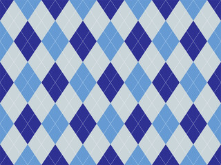 Argyle pattern seamless. Fabric texture background. Classic argill vector ornament