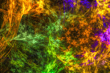 abstract fractal background with space