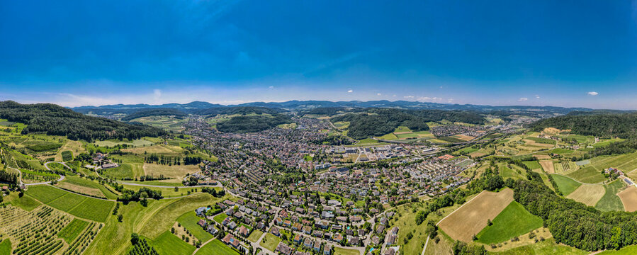Luftaufnahme von Sissach, Basel-Landschaft