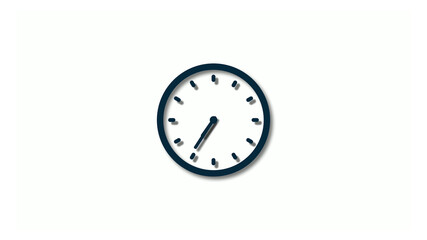 New aqua dark 3d clock icons,clock animation,2 hours clock icon