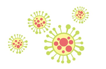 Fototapeta na wymiar colorful circle virus