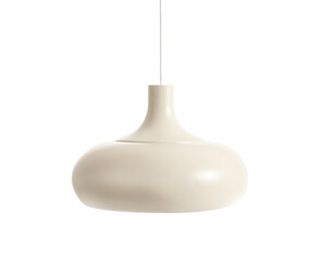 Stylish lamp on white background
