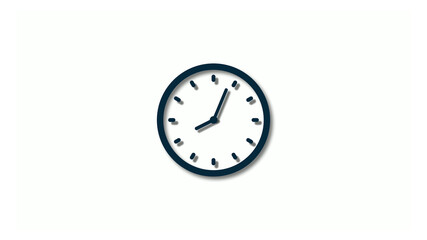 New aqua dark 3d clock icons,clock animation,2 hours clock icon