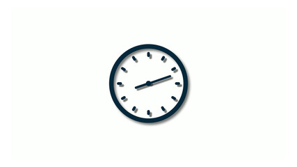 New aqua dark 3d clock icons,clock animation,2 hours clock icon