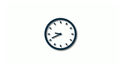 New aqua dark 3d clock icons,clock animation,2 hours clock icon