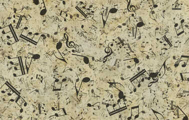 Grunge musical background. © vlntn