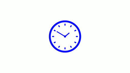 New counting down blue clock animation,clock animation icon