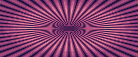 Glowing stripes vintage lights background. Purple background.