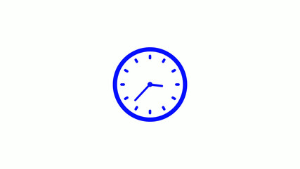 New counting down blue clock animation,clock animation icon