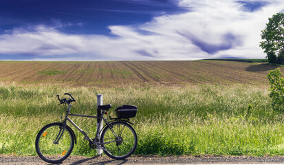 Bicycle in the Farm