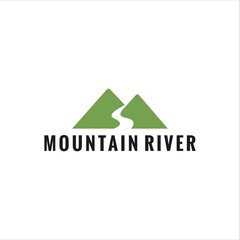 mountain vector logo design graphic modern abstract