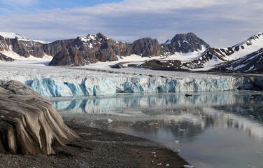 July 14 Glacier in Svalbard