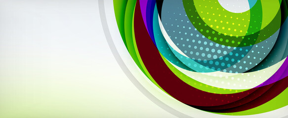 Obraz premium Trendy simple circle abstract background, dynamic motion concept. Vector Illustration For Wallpaper, Banner, Background, Card, Book Illustration, landing page