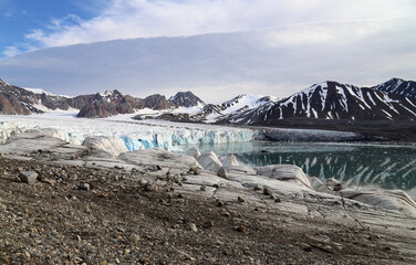 July 14 Glacier in Svalbard