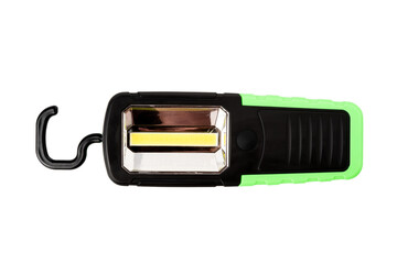 LED Flashlight isolated on white background.