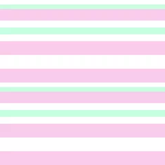 Poster Horizontale Streifen Nahtloser Musterhintergrund mit rosa Streifen im horizontalen Stil - Rosa horizontal gestreifter nahtloser Musterhintergrund, der für Modetextilien, Grafiken geeignet ist