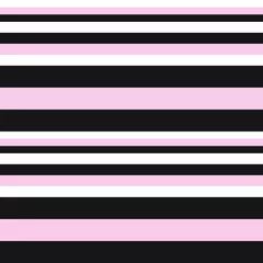 Printed kitchen splashbacks Horizontal stripes Pink Stripe seamless pattern background in horizontal style - Pink Horizontal striped seamless pattern background suitable for fashion textiles, graphics