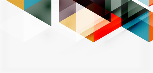 Fototapeta premium Geometric abstract background, mosaic triangle and hexagon shapes. Trendy abstract layout template for business or technology presentation, internet poster or web brochure cover, wallpaper