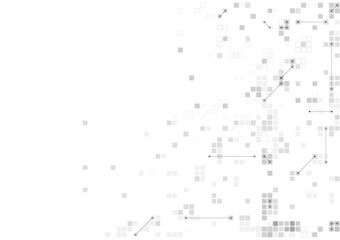 vector white background abstract technology communication data Science