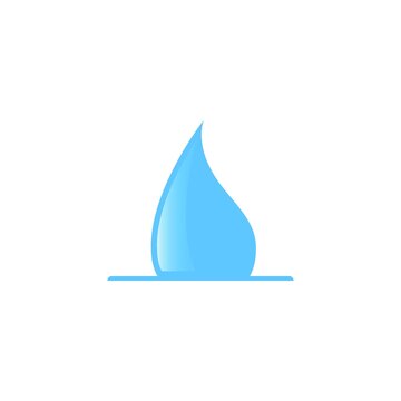 Blue color water droplet logo symbol vector design illusreation