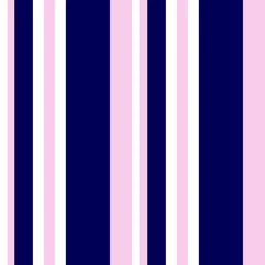 Wallpaper murals Vertical stripes Pink and Navy Stripe seamless pattern background in vertical style - Pink and Navy vertical striped seamless pattern background suitable for fashion textiles, graphics