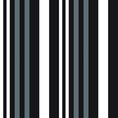 Schwarz-Weiß-Streifen nahtloser Musterhintergrund im vertikalen Stil - Schwarz-weißer vertikal gestreifter nahtloser Musterhintergrund, geeignet für Modetextilien, Grafiken