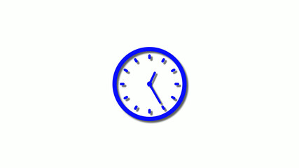 New 3d blue clock isolated on white background,New 3d clock icon