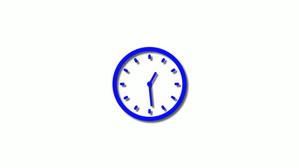 New 3d blue clock isolated on white background,New 3d clock icon