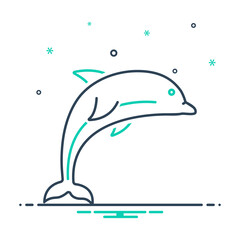 Mix icon for dolphin © WEBTECHOPS