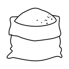 Vector design of bag and sugar icon. Web element of bag and sack stock symbol for web.