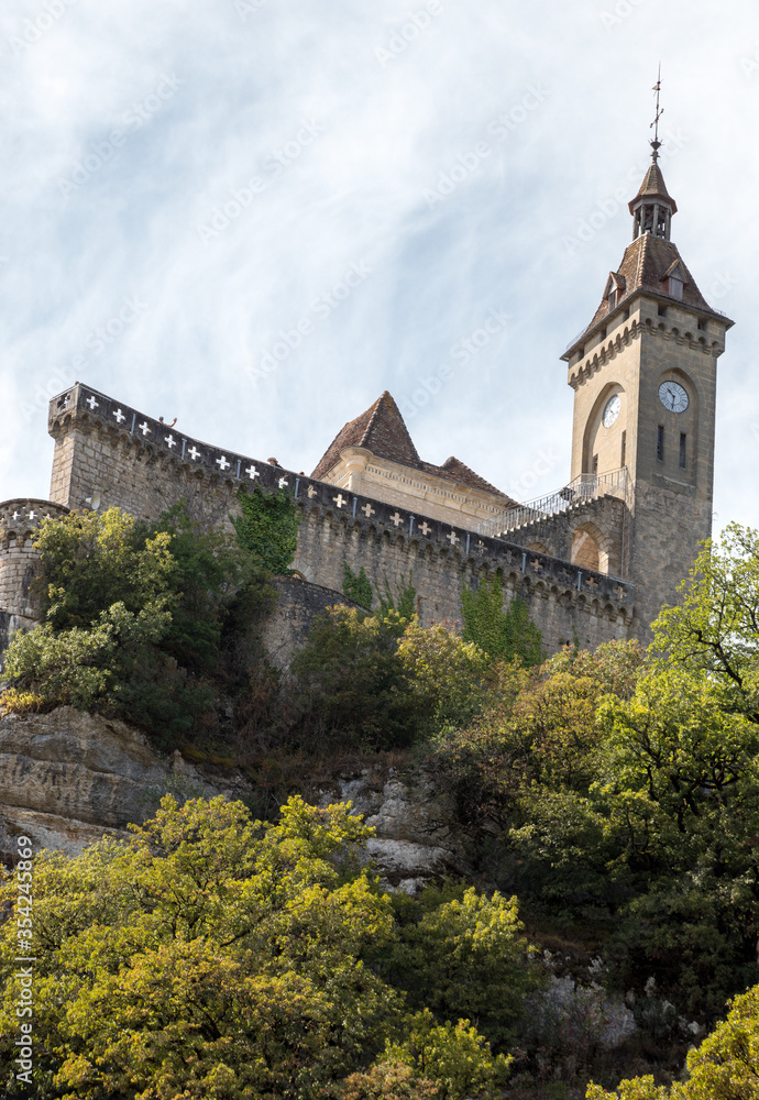 Wall mural pilgrimage town of rocamadour, episcopal city and sanctuary of the blessed virgin mary, lot, midi-py