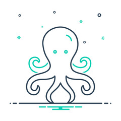 Mix icon for octopus